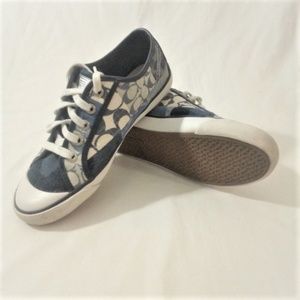 Coach Barrett denim patchwork